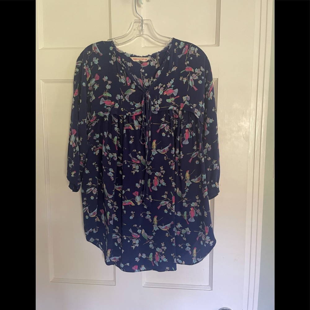 Rebecca Taylor bird blouse